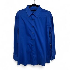 Geoffrey Beene blue button down